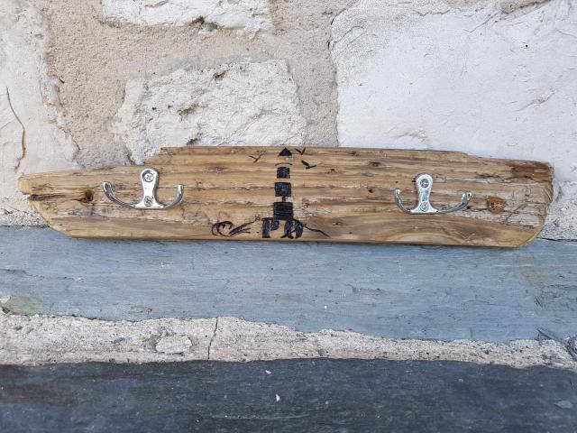Accroche clés en bois flotté d'Oléron